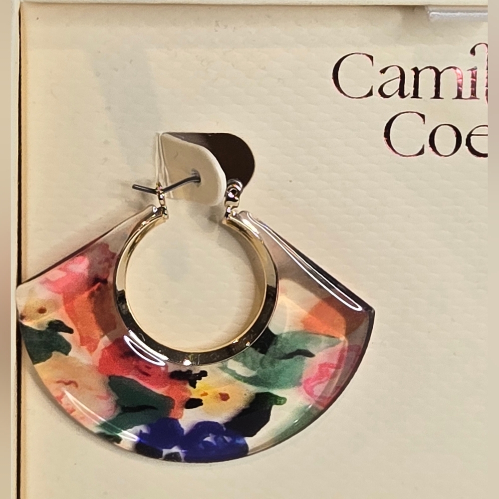 Camila Coelho Multicolor Hoop Earrings - Picture 3 of 5